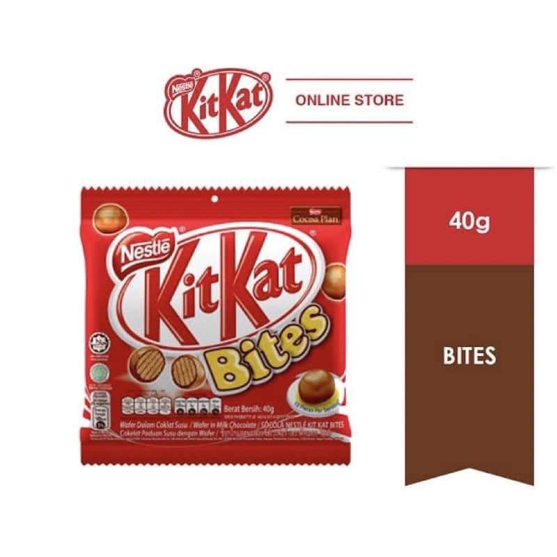 Nestle Kitkat Bites Wafer In Milk Chocolate | Shopee Philippines