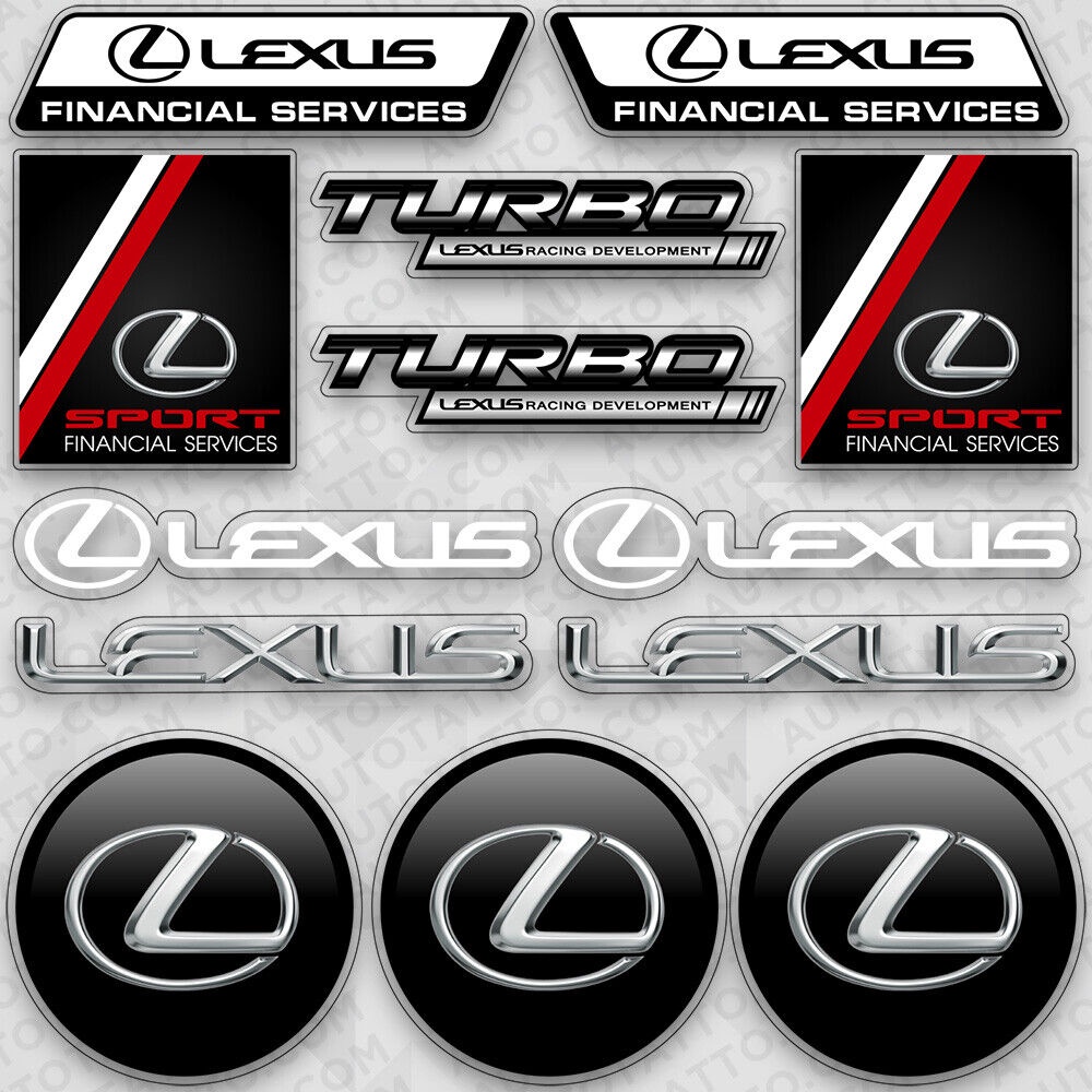 Lexus Sport Racing Development Turbo Car Logo Sticker Vinyl Decal