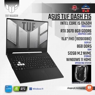 ASUS TUF DASH F15 2022 Intel I5 12450H / RTX 3070 / 16GB RAM 512GB NVME  Gaming Laptop FX517ZR-HN037W