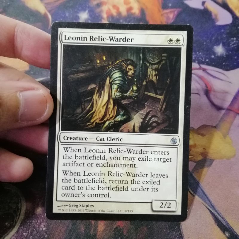 1 PLAYED Leonin relic-warder mirrodin besieged MTG card magic white ...