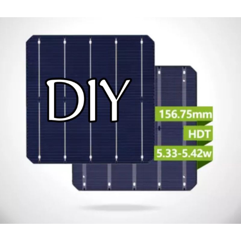 HDT High Efficiency 157.75mm 5bb Bifacial Mono Crystalline ...