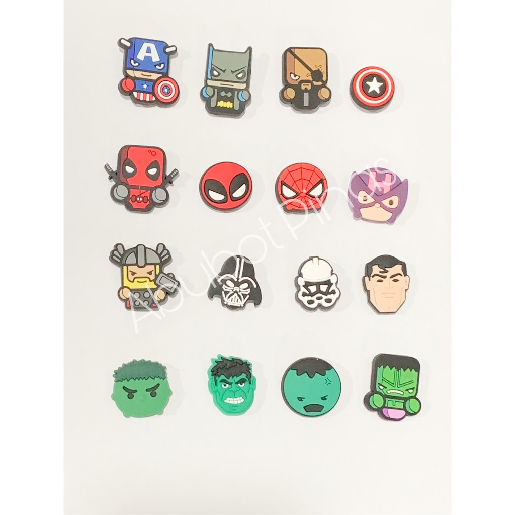 Jibbitz marvels 3 / jibbitz crocs / jibbitz/ shoe charm (high quality