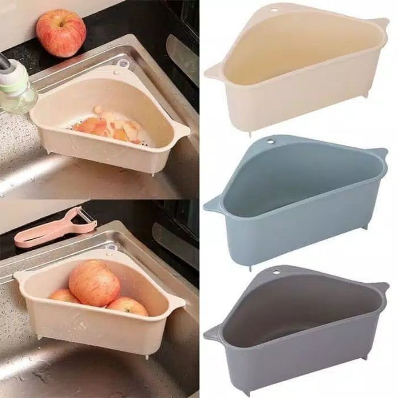 Corner Filter Rack Westafel Sink / Triangle Kitchen Filter | Shopee ...