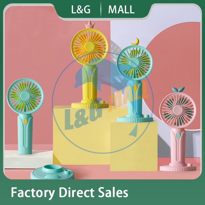 New Pattern Mini Fan Cute Portable Handheld USB Chargeable Desktop Fans ...