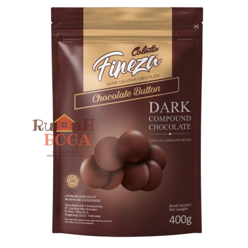 Colatta Collata FINEZA Dark Chocolate Compound DCC Button 400gr ...