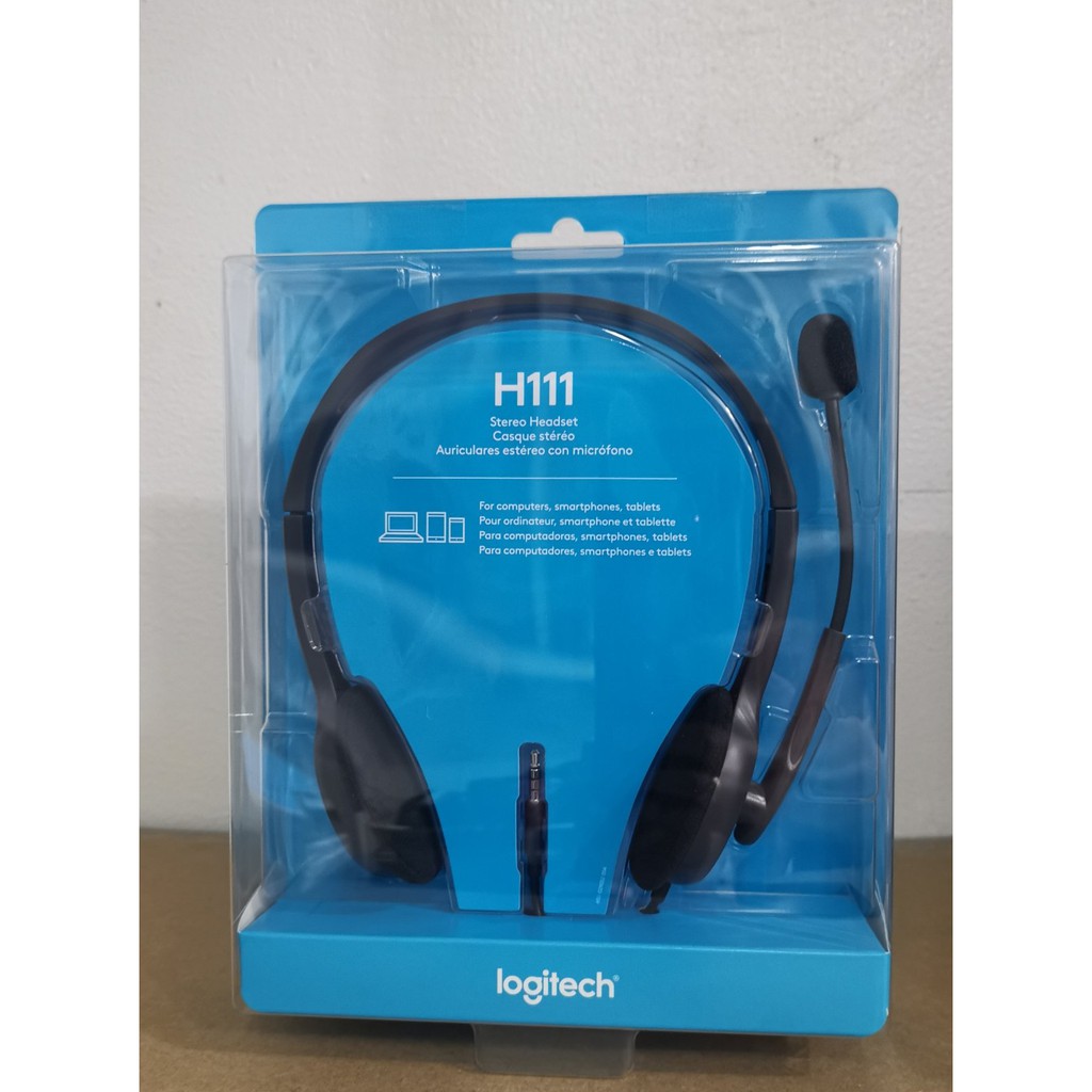 Logitech H111 Stero Headset Stereo Mini phone 3.5mm Wired 20 Hz 20