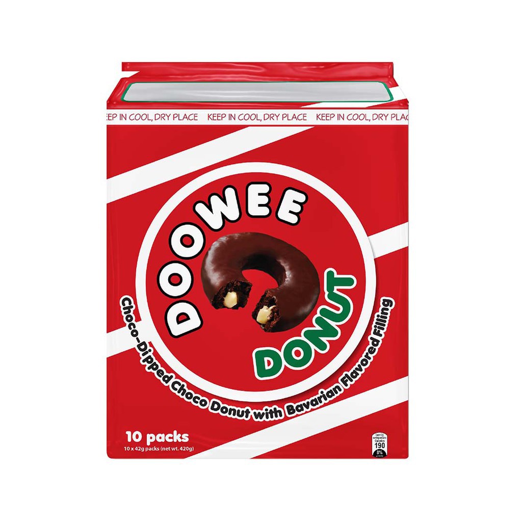 Doowee Donut Choco 10 Pieces 42g | Shopee Philippines