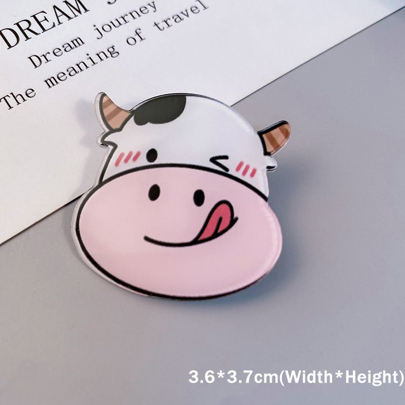 5cm Cute INS Kawaii Brooch Dog Rabbit Cow Cartoon Pins Backpack Jeans ...