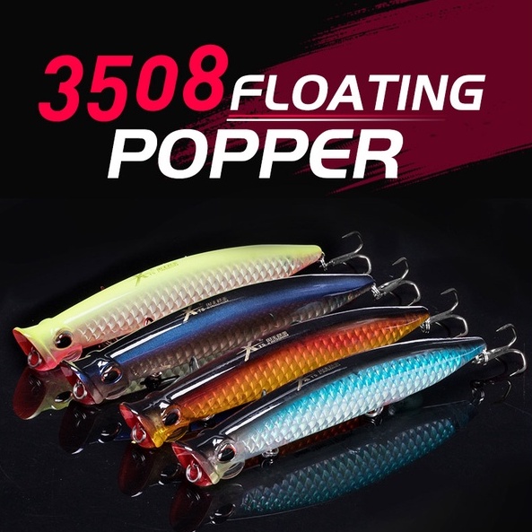 【Quality】13g/11cm fishing baits lures Upper mouth Crankbait Lure popper ...
