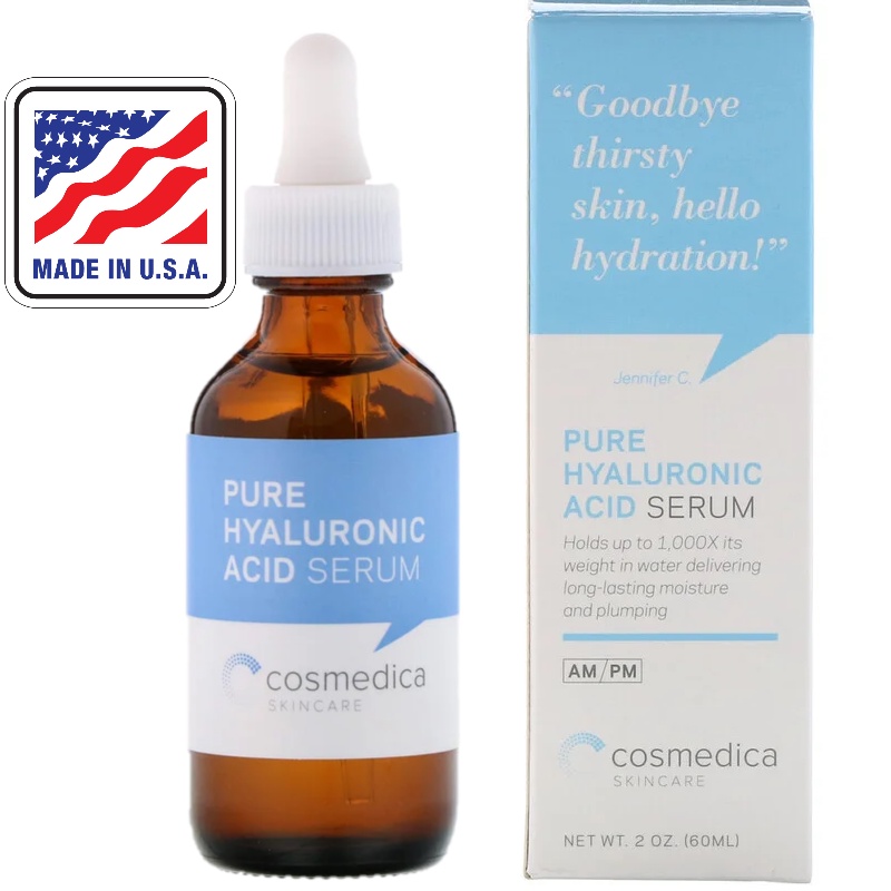 Cosmedica Skincare, Pure Hyaluronic Acid Serum, 2 oz (60 ml) SALE, NEW STOCK (Exp. 02/2024