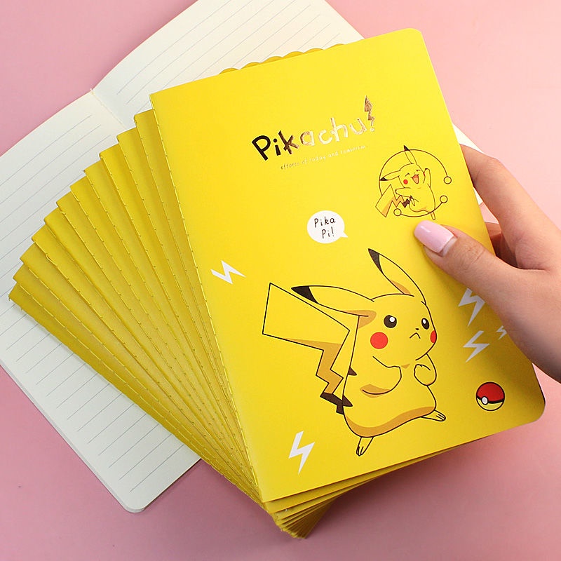 Pokemon Pikachu 32K Thickened Notebook Student Notepad Exercise Book ...