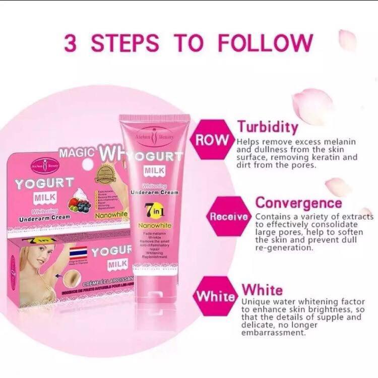 Aichun Beauty Yogurt Milk Whitening Underarm Cream 80g bodylotion ...