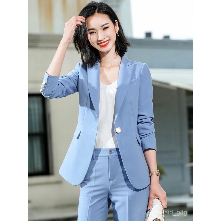 Blue corporate hot sale attire