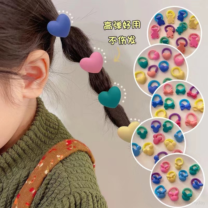 Girls Cute Rubber Bands Cute Cartoon Hair Rope Baby Tie Small Rubber