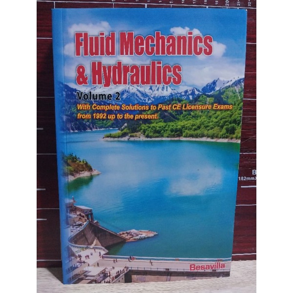 FLUID MECHANICS & HYDRAULICS VOL.2 BY Besavilla Shopee Philippines