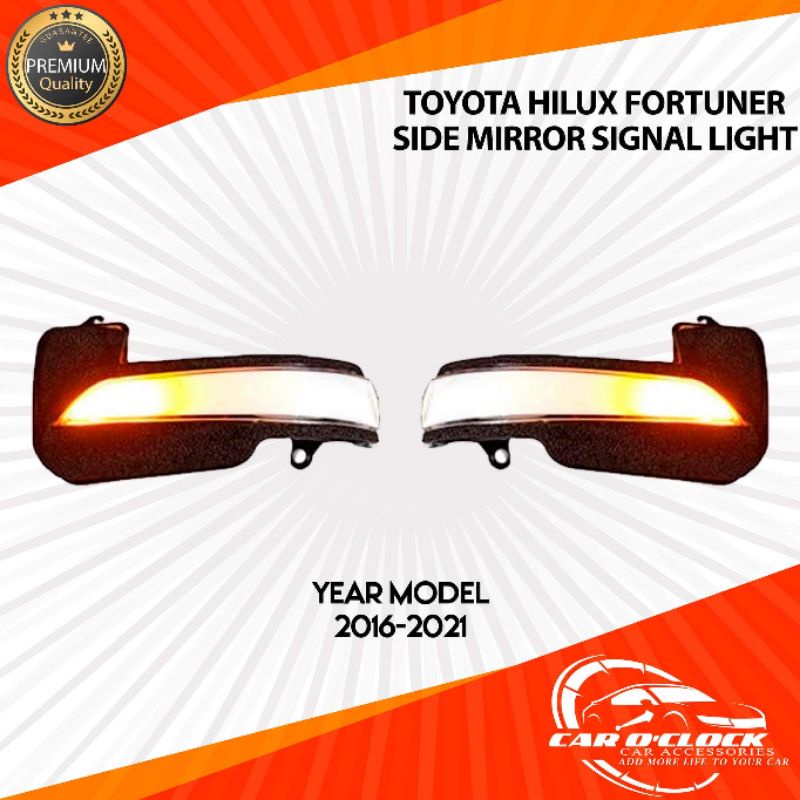 Fortuner Side Mirror Signal Light LED (2016-2022) | Shopee Philippines