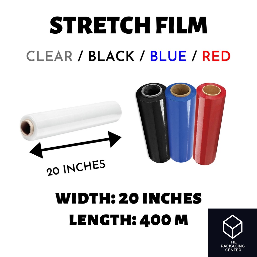 [1 Box / 6 PCS] Stretch Film Elastic Wrap 20
