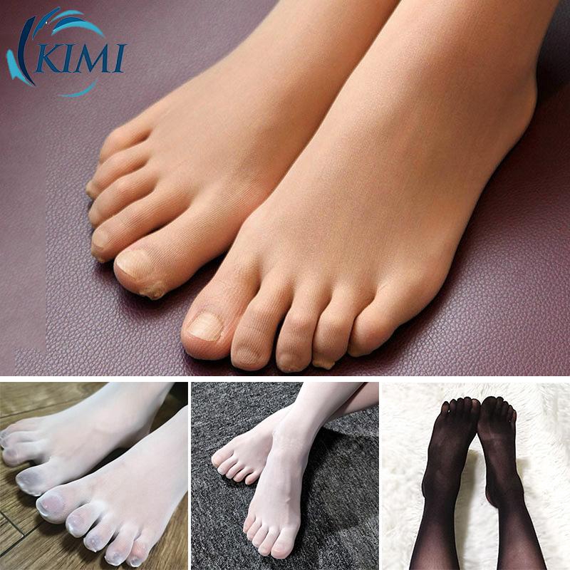 Sheer Socks Transparent See through Thin Tights Leggings Seamless Ladies  Separate toe Pantyhose