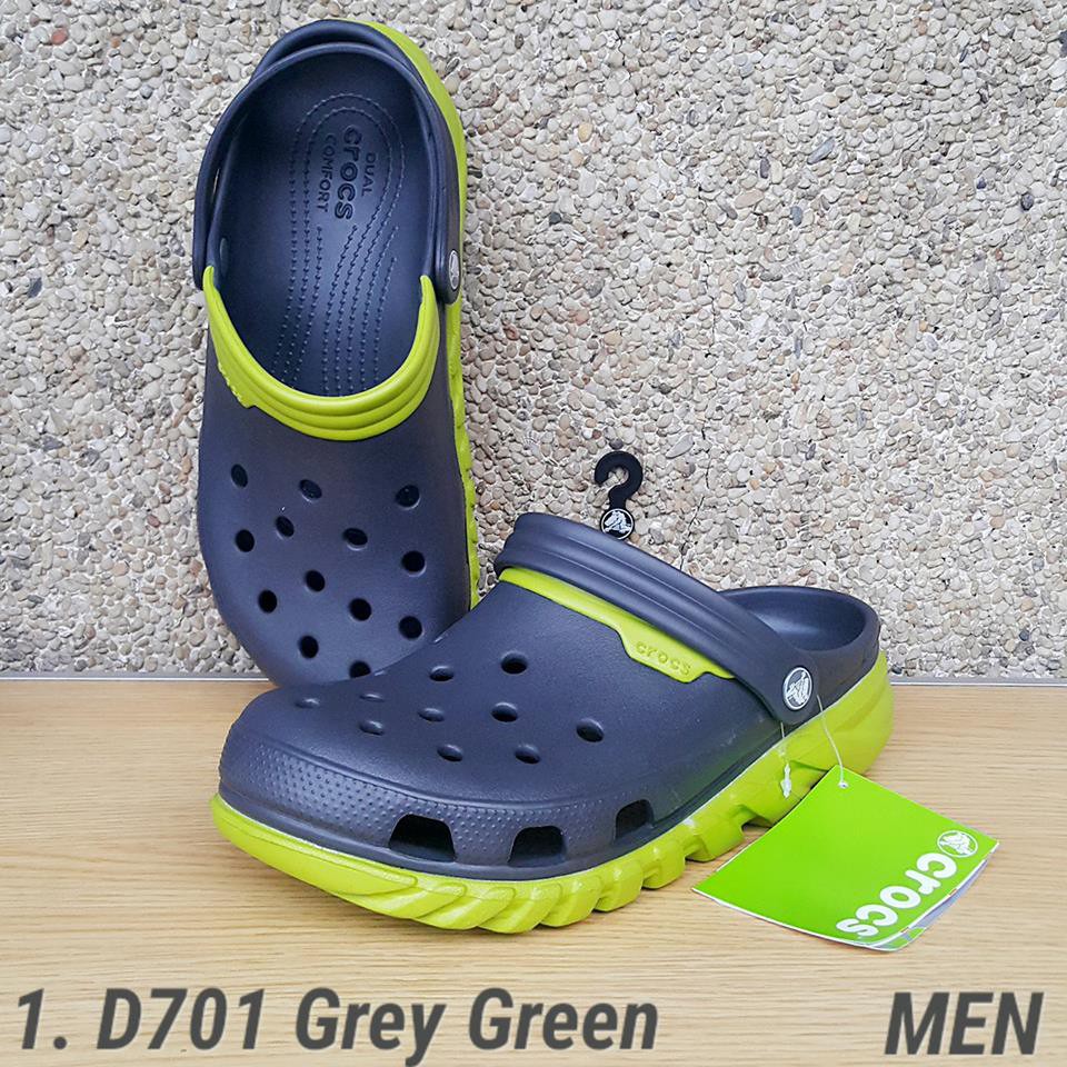 Crocs grey online green