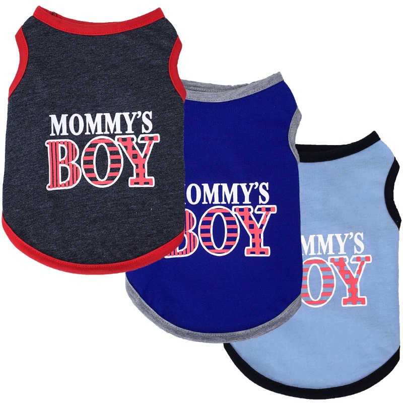 Dog Clothes for Shih Tzu Male Mommy's Boy Puppy Vest Cat Tshirt Summer Pet Clothing Shopee