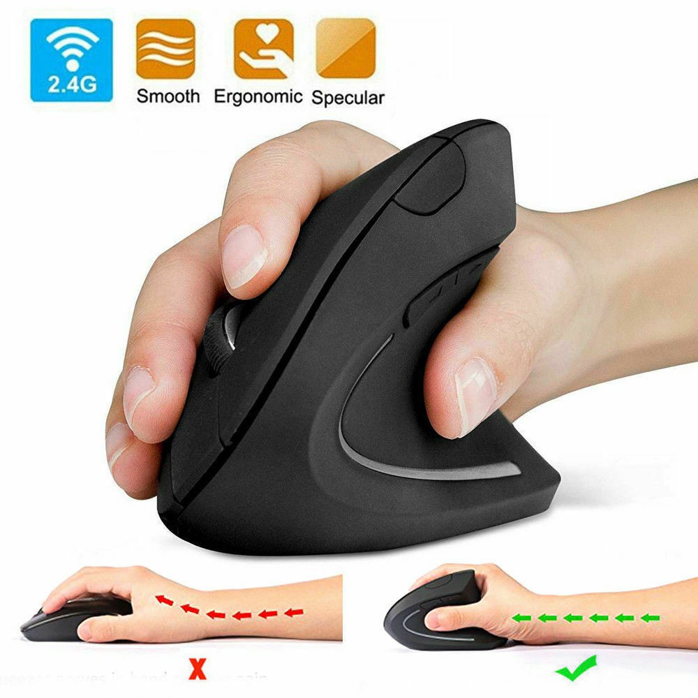 #COD# Ergonomic Vertical Mouse Wireless 1600 DPI USB Optical Computer ...