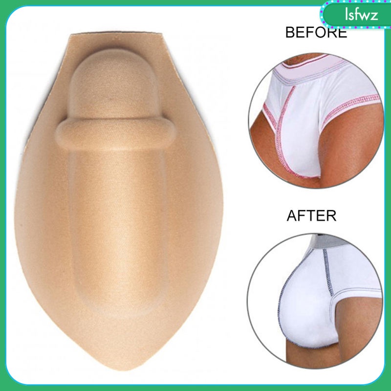 MEN'S SPONGE PAD Cushion Underwear Cup Pouch Bulge Enhancer for