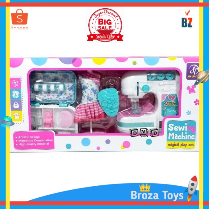 MESIN Toy Sewing Machine Large Sewing Machine plus Clothes And ...