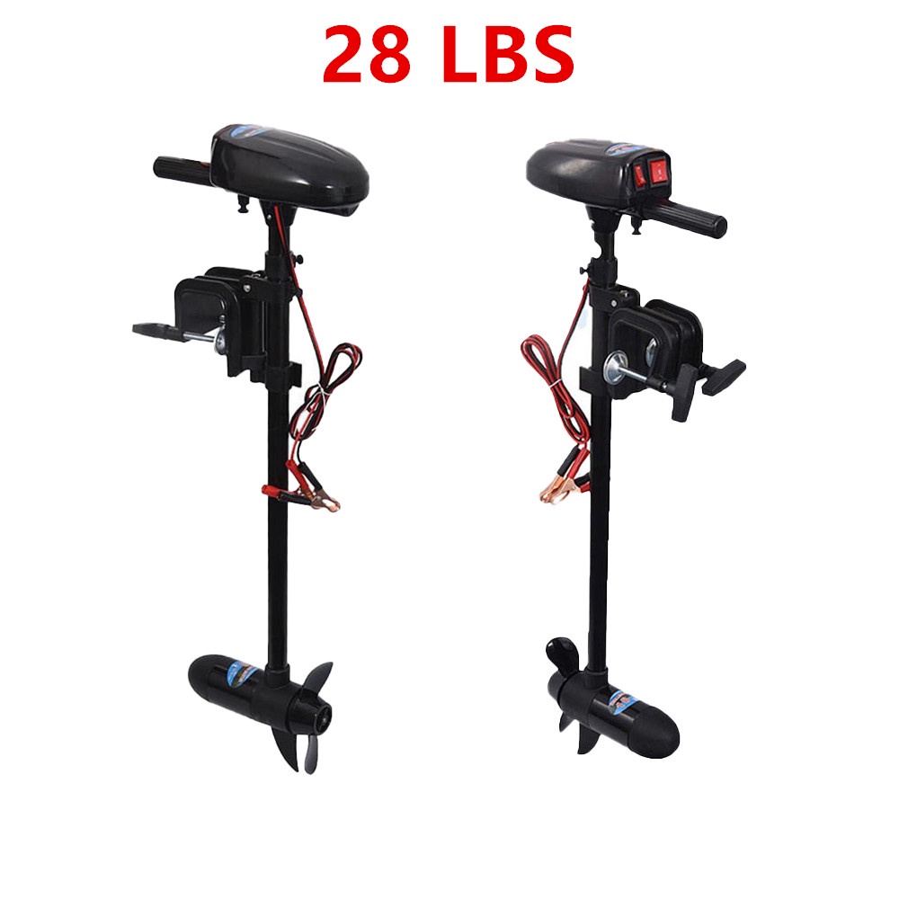 ♛28LBS 12V Inflatable Boat Electric Trolling Motor Fishing Boat Engine Outboard Motor Propeller