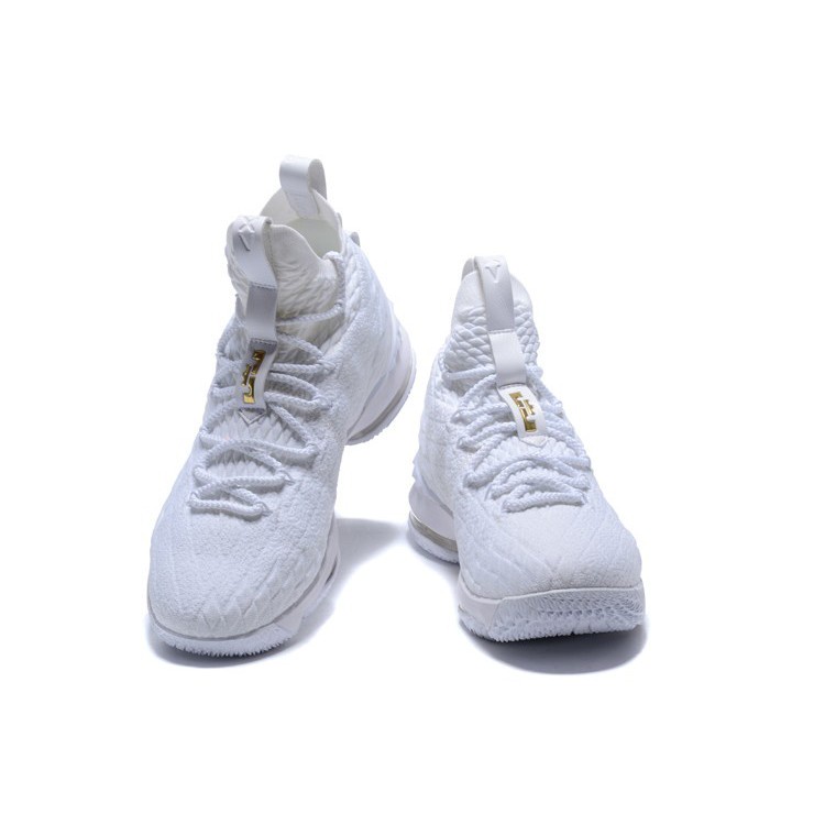 Nike lebron best sale 15 triple white