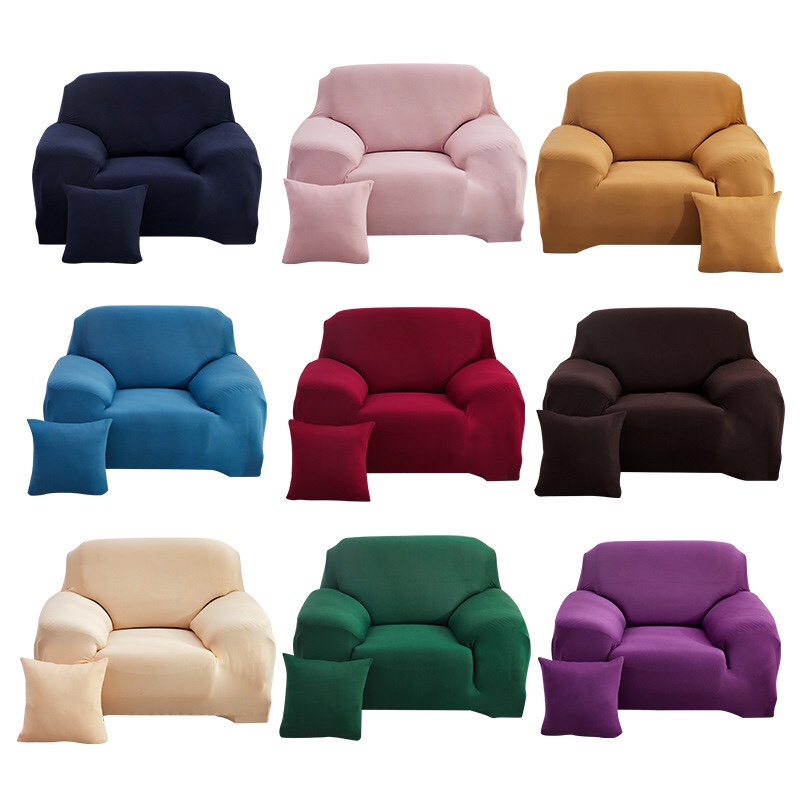 Philippines no.1 Plain Color Sofa Cover 1 2 3 4 Seater Sofa Slipcover