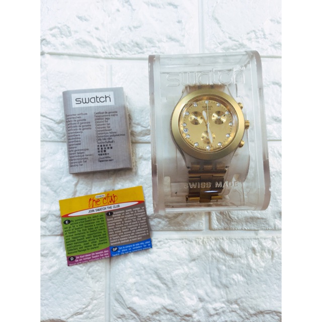 Swatch irony gold online price