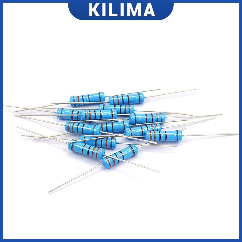 Resistore a pellicola metallica da 1/4W, resistenza 1%, 1M, 100R, 220R