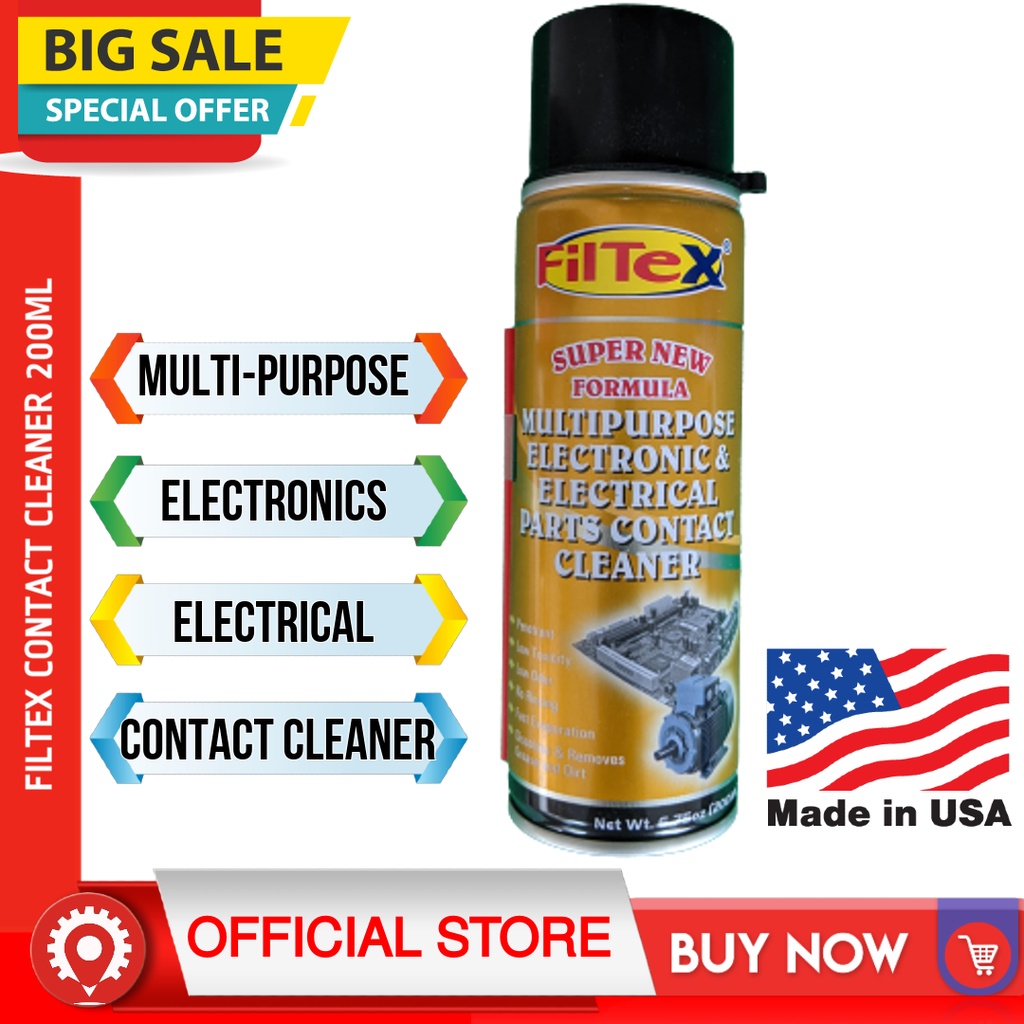 FILTEX Contact Cleaner Electronics and Electrical Parts 200ml Shopee