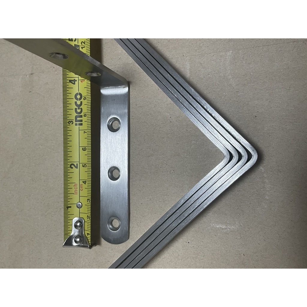 L shaped Stainless Steel Bracket (makapal) (Small, Medium and Large ...