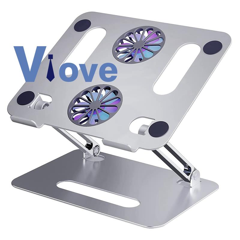Laptop Stand, Laptop Cooling Stand with Fan, Computer Cooler Riser ...