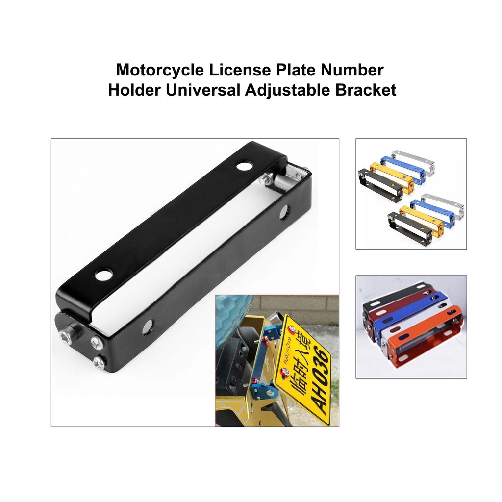 Motorcycle License Plate Number Holder / Universal Adjustable Bracket Shopee Philippines
