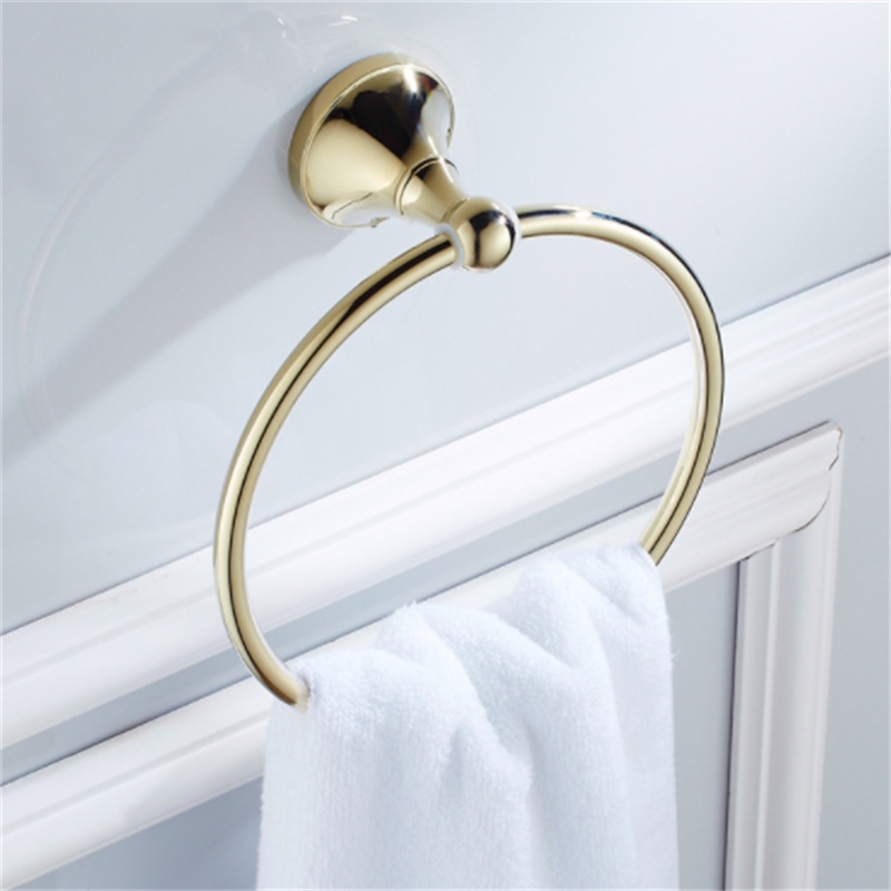 BIGGERS Brass Gold Color Bathroom Accessories Toilet Towel Ring Towel ...