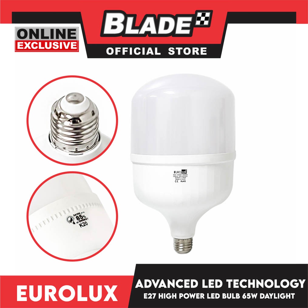 Eurolux LED Bulb High Power 6500K 65W Daylight | Shopee Philippines