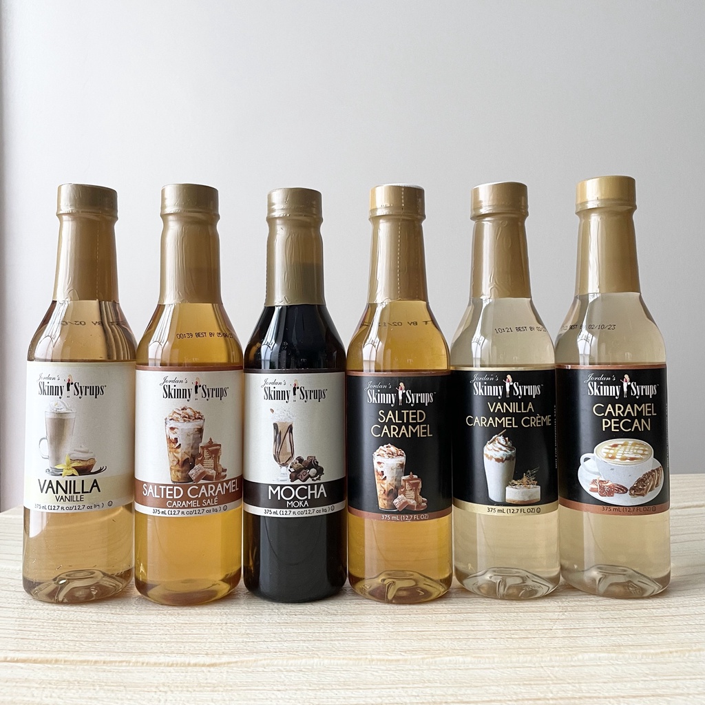 Jordan's Skinny Mixes Keto Sugar Free Syrup for Coffee Caramel 375ml