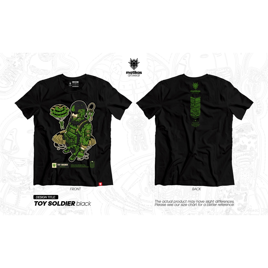 Matikas Artwear Toy Soldier Black | Shopee Philippines