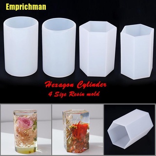 Resin Cylinder Hexagon Mold  Epoxy Resin Plaster Mould - Silicone