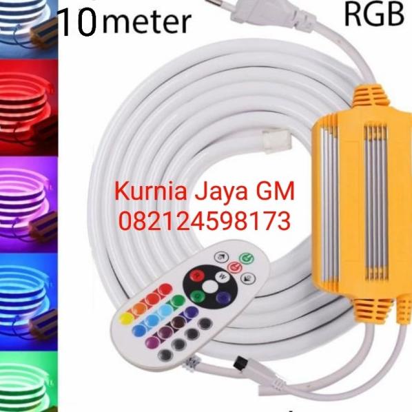 Neon Flex RGB Full Color 16 Colors / RGB Neon Flex 10mtr + Remote Set ...