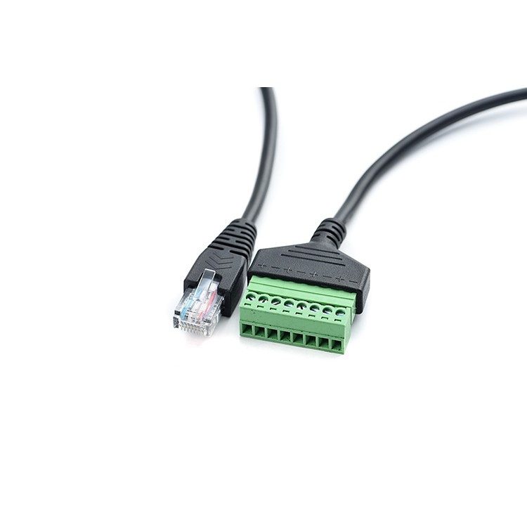 RJ45 Ethernet Male To 8 Pin AV Terminal Screw Adapter Converter Block ...