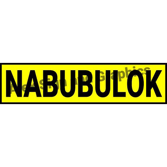 Nabubulok PVC Signage - 1.9 x 7.5 inches | Shopee Philippines