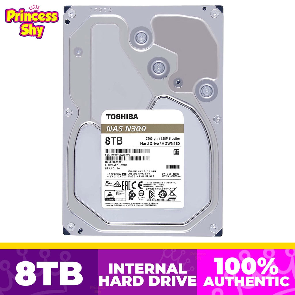 Toshiba N300 8TB NAS Hard Drive Network Attached Storage Shopee