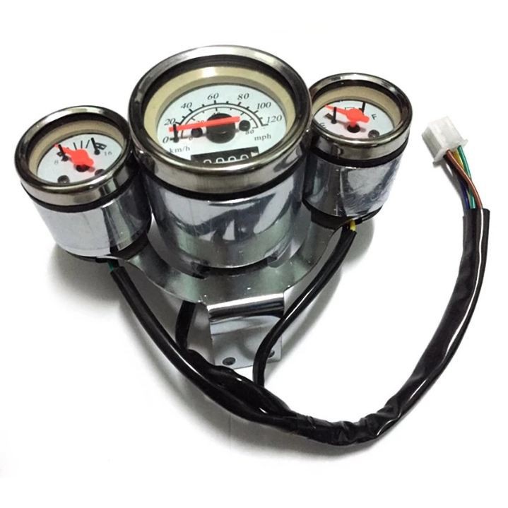 Motorcycle Speedometer Tachometer 3 in 1 | Shopee Philippines