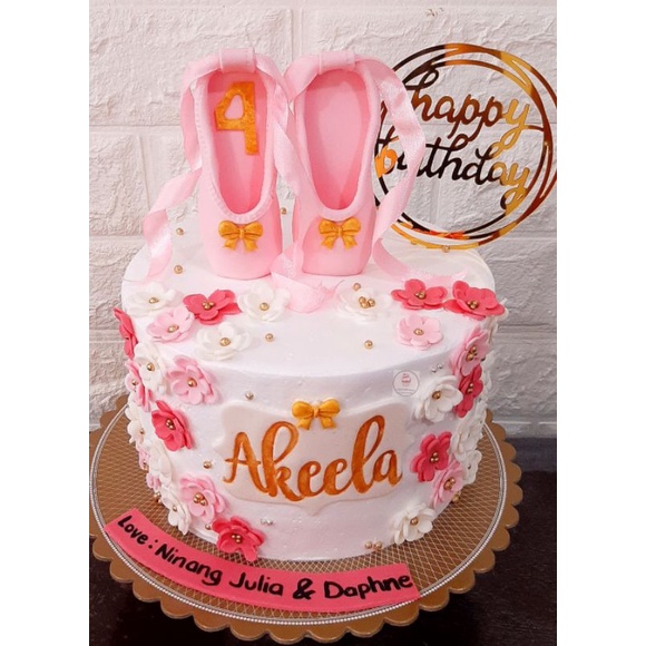 Ballerina shoes cake topper (edible) Shopee Philippines