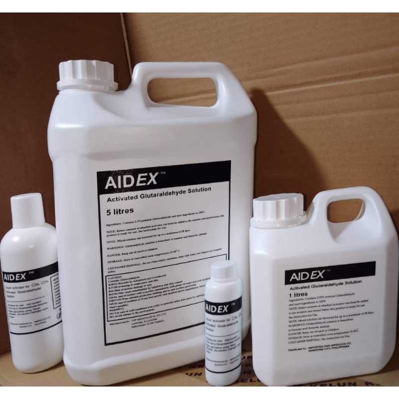 Aidex Activated Glutaraldehyde Solution (1L, 5L) Shopee Philippines