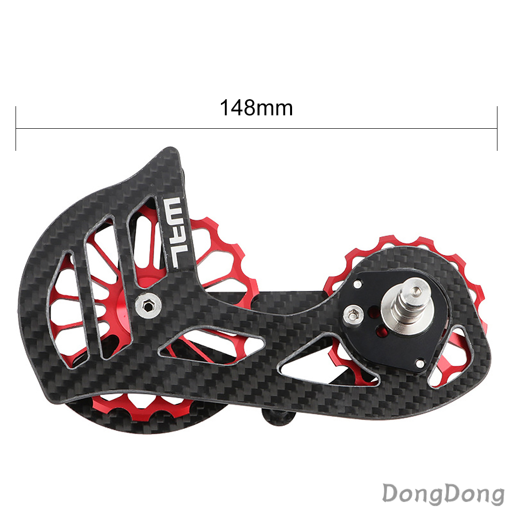 KCNC Oversized Pulley Wheel Cage – Shimano 6800/9000 – Black Aluminum, 10/11 Speed, 57g