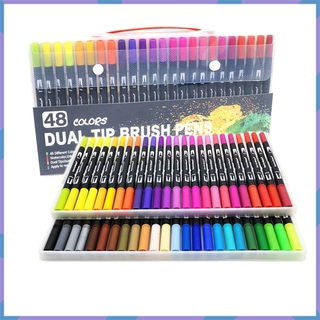 150 Colors Brush Tip Markers Dual Tip Water Color Brush Pens, Fine Tip –  hhhouu